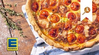 Quiche Rezept  Vegetarisch mit Ziegenkäse amp Tomaten  EDEKA [upl. by Eillod62]