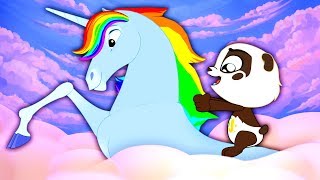 The Unicorn Song  Panda Bo Nursery Rhymes for Kids [upl. by Erdnassak]