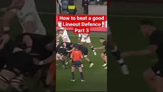 How to beat a good lineout defence In a word SPEED rugby lineout shorts defence allblacks [upl. by Ferna]