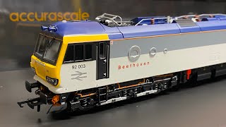 Accurascale class 92 model review Is this the BEST RTR loco ever [upl. by Ysteb]