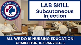 Student Demonstrates Subcutaneous Injection While In Nursing Skills Lab [upl. by Lange]