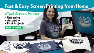 Screen Printing from Home with xTool Screen Printer and Laser Fast and Easy [upl. by Eeniffar]