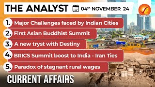 Current Affairs Today The Analyst 4 November 2024  Newspaper Analysis  Vajiram And Ravi [upl. by Viehmann]