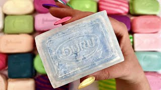 ASMR Crushing soap boxes with colored starch 🌈 Satisfying video [upl. by Nonah]