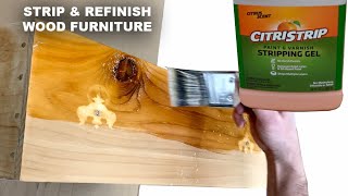 How to Strip and Refinish Furniture  Using CitriStrip Paint amp Finish Remover [upl. by Sallyann]