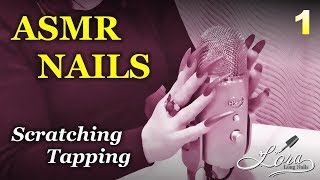 ASMR Long Nails tapping scratching no talking [upl. by Auhoj70]