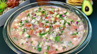 El mejor CEVICHE de Pescado Fácil Fresco y Delicioso ceviche [upl. by Urdna992]