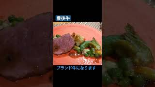 🐂 豊豊後牛 大分県産のブランド牛 柔らかくて美味しかった steak restaurant shorts beef ブランド牛 [upl. by Vite]