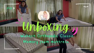 Unboxing Wakefit Memory Foam Mattress Link in the description box below [upl. by Cheyne]