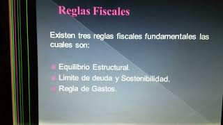 ¿Que son Reglas Fiscales [upl. by Oflodur393]