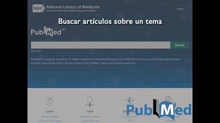 PubMed Buscar artículos sobre un tema [upl. by Gyasi]