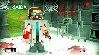 FUGINDO DO HOSPITAL ASSOMBRADO MINECRAFT [upl. by Notelrahc11]