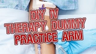 DIY IV Therapy Training  Practice quotRubberquot Arm [upl. by Edgard]