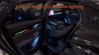 Geely LYNKampCO 03 ambient lighting ambientlight modifiedcars carmodified cars Geely LYNKampCO [upl. by Durward]