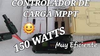 Controlador de Carga MPPT 12vlt 150 Watts del Panal Solar Compacto y Muy Eficiente👍 [upl. by Mollee181]