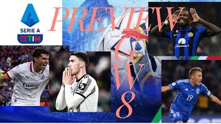 SERIE A GAMEWEEK 8 PREDICTION [upl. by Fulviah901]