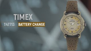 How to replace the battery to TIMEX T47713  CR1216 Cell Battery Replacement  Timex CR 1216 Indiglo [upl. by Anavas]