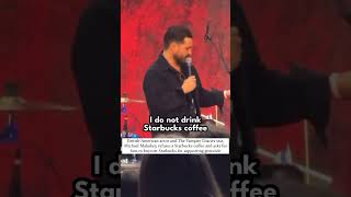 Michael Malarkey refuses a Starbucks coffee usage vampirediaries usa landpalestine [upl. by Guy]