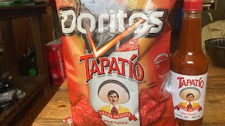 Trying Tapatio hot sauce flavored Doritos compared to the real thing [upl. by Nihcas493]