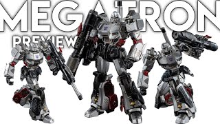 THREEZERO Transformers MDLX MEGATRON Action Figure Preview [upl. by Eiramanin]