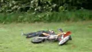 KTM Crash fooling exc enduro fail yamaha suzuki falling off [upl. by Ecidnacal]