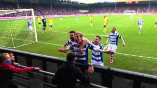 Doelpunt Vincent Vermeij De Graafschap  SC Cambuur 02042016 [upl. by Natty]