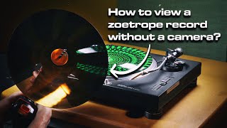 With this method you can view a zoetrope record with the naked eye [upl. by Loriner]