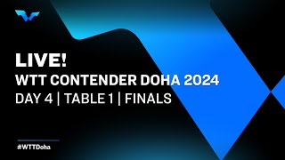 LIVE  T1  Day 4  WTT Contender Doha 2024  Finals [upl. by Berey199]