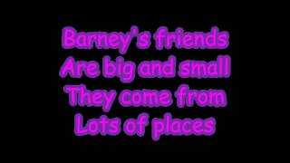 Barney Theme Song Lyrics [upl. by Srevart]