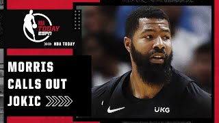 Markieff Morris RIPS Nikola Jokic on Twitter 👀  NBA Today [upl. by Yzdnil]