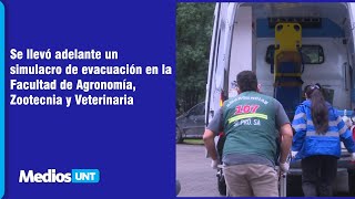 Se llevó adelante un simulacro de evacuación en la Facultad de Agronomía Zootecnia y Veterinaria [upl. by Gnoht]