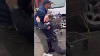 Man ASSAULTS Female Police Officer‼️ shortvideo shorts [upl. by Nahtanod]