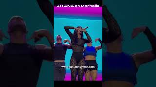 AITANA en Marbella cantando Hermosa Casualidad  Berlín  AQYNE en directo Aitana Marbella [upl. by Merideth200]