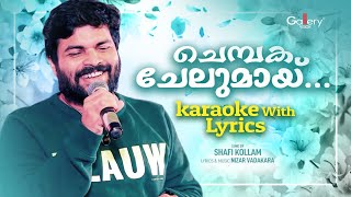 ചെമ്പക ചേലുമായ് Karaoke With Lyrics  Gallery Vision Karaoke [upl. by Esya250]