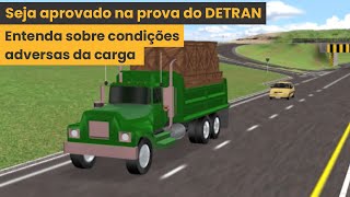 QUER PASSAR NA PROVA DO DETRAN APRENDA SOBRE CONDIÇÕES ADVERSAS  CARGA [upl. by Sharp]