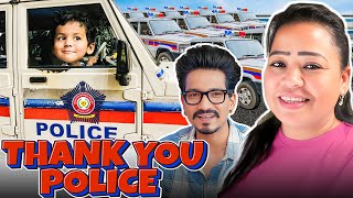 Police Ki Gaadi Main Baithkar Golla Khush Ho Gaya 😍  Bharti Singh  Haarsh Limbachiyaa  Golla [upl. by Amihsat]