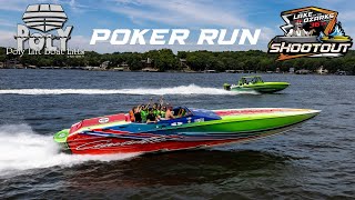 Poly Lift Boat Lift Lake of the Ozarks Shootout Poker Run 2024 [upl. by Martz]