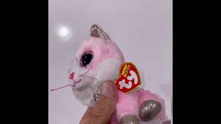 TY Beanie Boos  FIONA the Pink Cat Plush Toy [upl. by Royo]