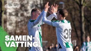 STRAFSCHOPPEN  FC Groningen O21  Excelsior  Samenvatting [upl. by Quinton239]