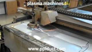 MG PLASMA cutting table 100 amp Hypertherm MAX 100 Burney CNCwmv [upl. by Ailicec]