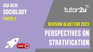 Quick Revise  Perspectives on Stratification  GCSE Sociology Revision Blast [upl. by Neetsirhc697]