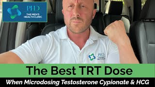 The Best TRT Dose  When Microdosing Testosterone Cypionate amp HCG [upl. by Nerhtak]