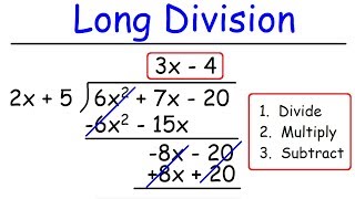 Polynomials  Long Division [upl. by Halueb]