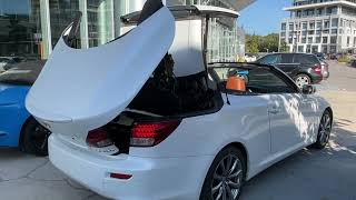 Folding Hardtop Operation Of The Lexus IS250C [upl. by Tarrance369]