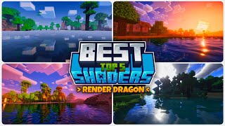 Top 5 Shaders For Minecraft Pe 12123 Render Dragon  Shaders For Mcpe 121  for Low amp Device [upl. by Longo582]