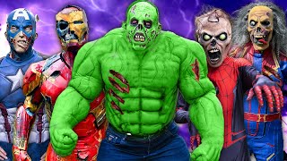 Zombie Hulk VS Avengers Halloween Chaos [upl. by Hgeilyak]