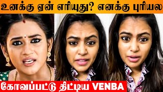 Venba Angry Reply To Negative Speech 😡 Bharathi Kannamma Serial Arivu Farina Pregnancy Photoshoot [upl. by Ylahtan740]