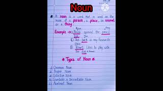 Definition of a Noun  Example of Noun  Kinds of Noun  English Grammar for Students growwithuma [upl. by Orenid643]