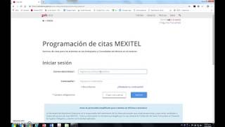 Cómo hacer cita en MEXITEL por Internet [upl. by Aenet]