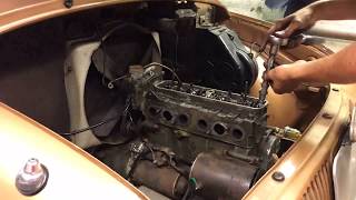 Renault Dauphine Gordini 1962 R1091 Cylinder Head Disassembly Time Lapse [upl. by Azilef]